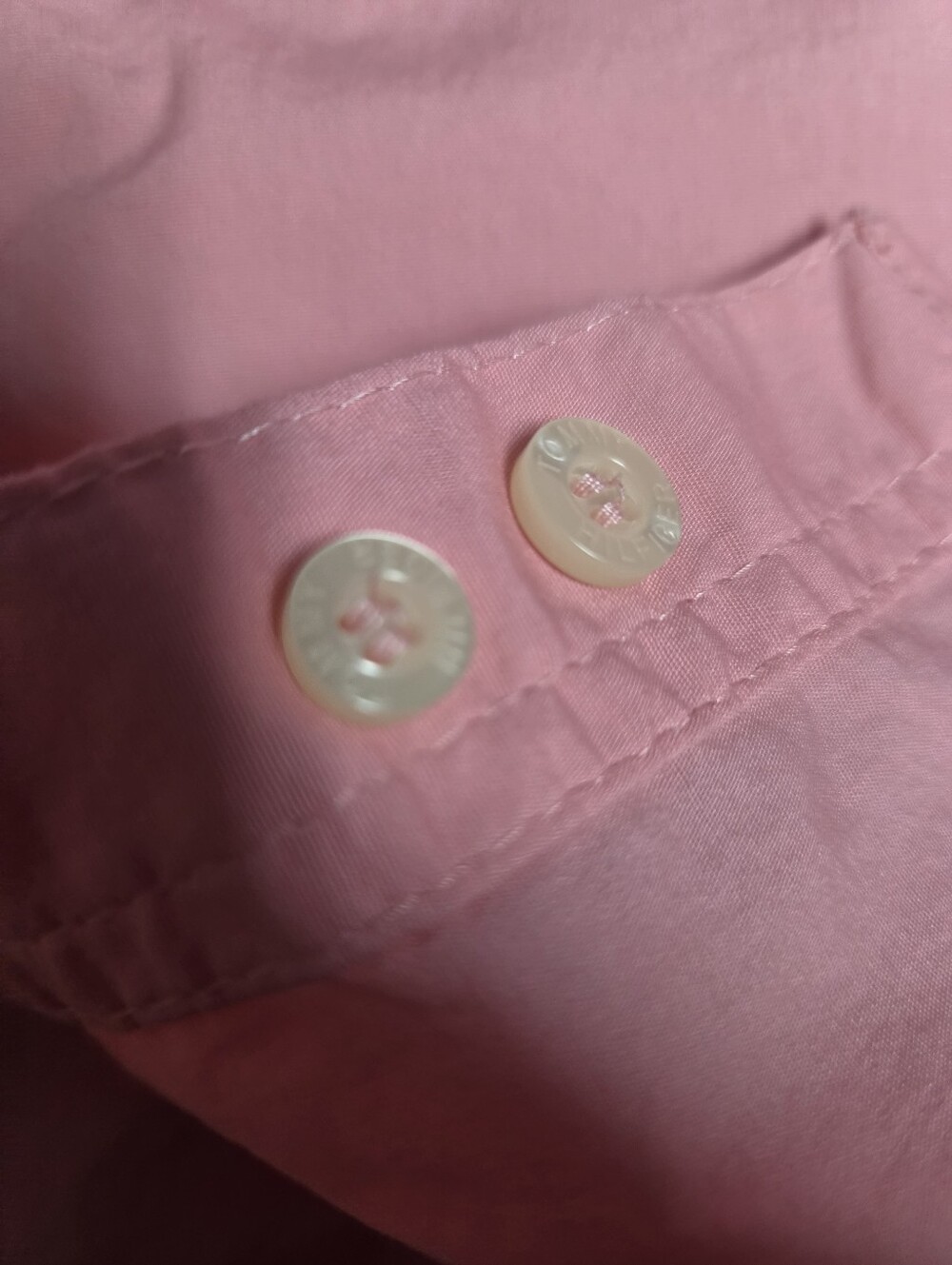 Tommy Hilfiger Sleeveless Button-Down Shirt in Pink Size 20 - Picture 8 of 9